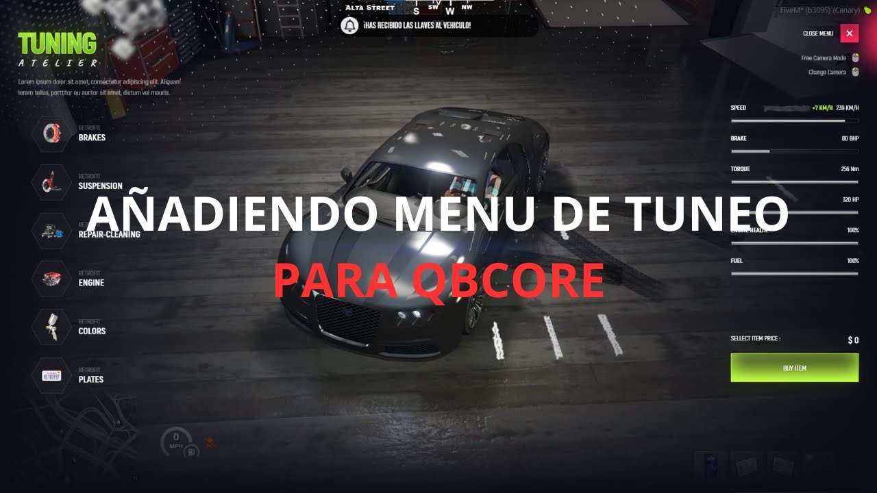 Tuning Menu Añadiendo menu de tunning (BakiTelli-Mechanic) | QBCore - YouTube
