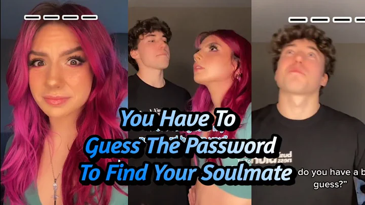 You Have To Guess The Password To Find Your Soulma...