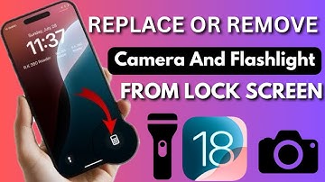 How To Remove Or Replace Camera And Flashlight Icon From Lock Screen In iOS 18
