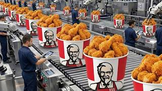 Inside the Largest KFC Factory in the USA | From Fresh Chicken to Crispy Perfection (Full Process)
