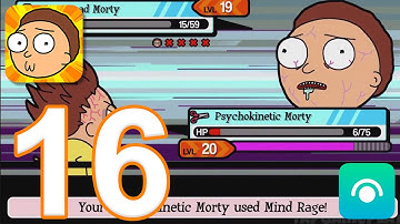 Pocket Mortys - Gameplay Walkthrough Part 16 - Badge 14 (iOS, Android)