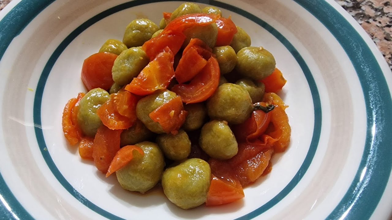 Gnocchi di piselli con solo 2 ingredienti