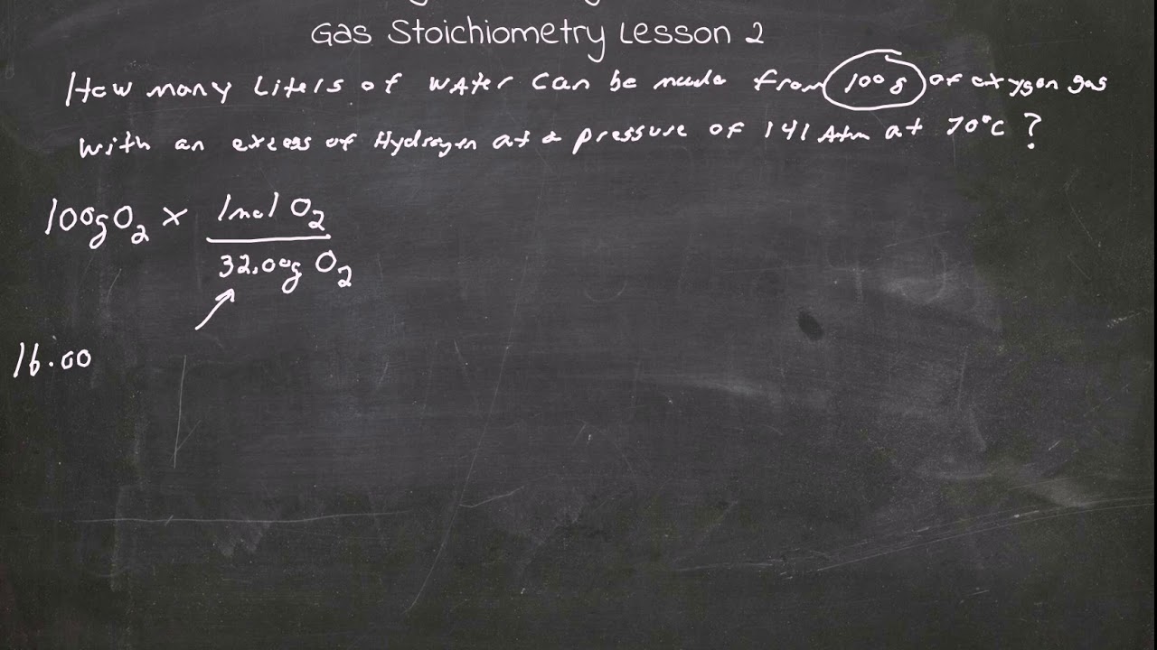 Gas Stoichiometry Lesson 2a - YouTube