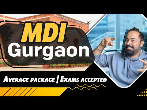 MDI Gurgaon | Average package | Exams accepted