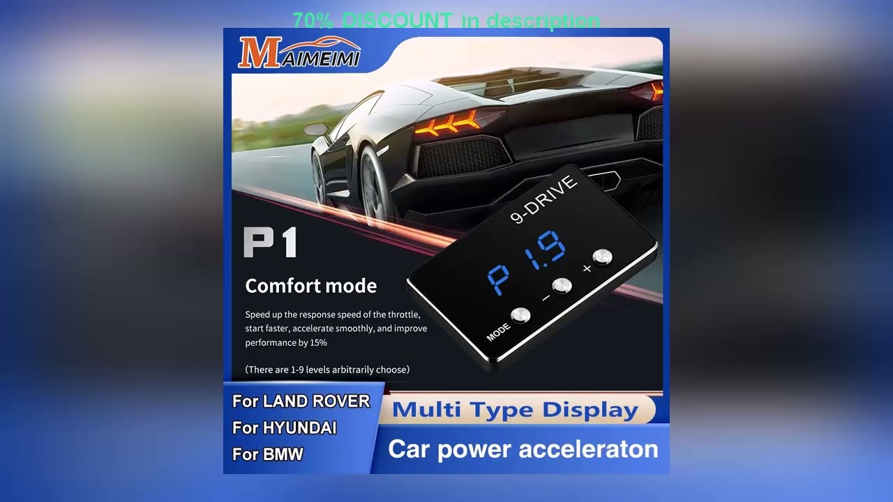 A must-have product! Car Throttle Response Controller 875 Racing Accelerator Potent Pedal Booster