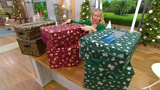 Honey-Can-Do 72 or 48 Piece Ornament Storage Box with Dividers on QVC