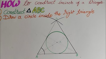 How to Construct Incircle of a Triangle | Step by Step#Geometry Construction