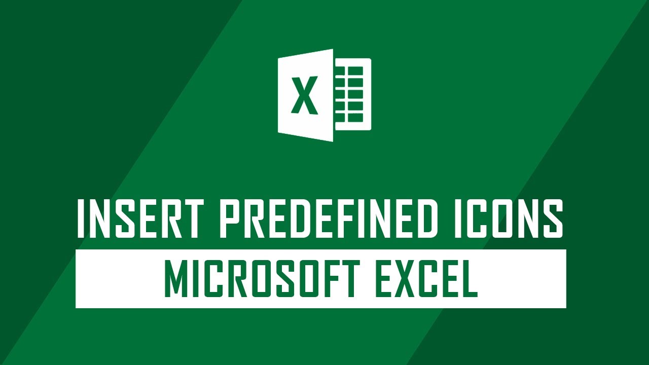 How to Use Icons on Excel Sheet | Excel Tips - YouTube