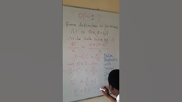 why 0 factorial is equal to 1? Why 0!=1? #shorts