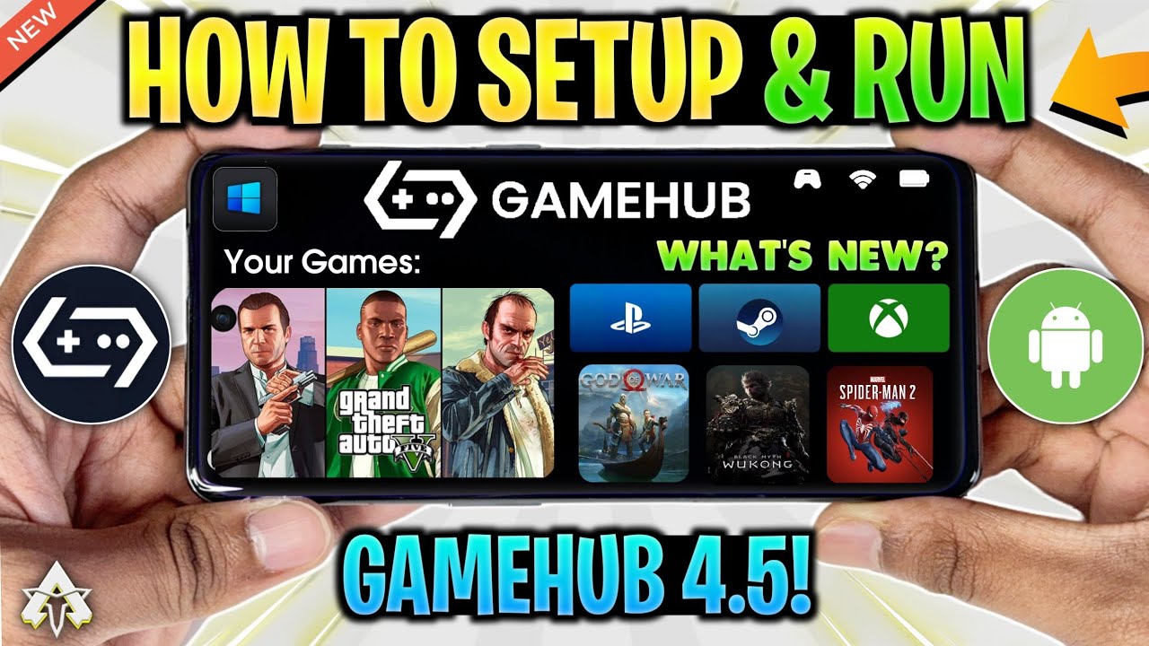 NEW ? GAMEHUB EMULATOR ANDROID 4.5 - SETUP/BEST SETTINGS & GAMEPLAY | BEST WINDOWS EMULATOR!