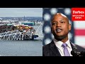Maryland gov wes moore leads news conference on key bridge collapse as controlled demolition begins