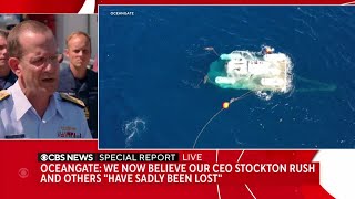 Titan submersible likely imploded, leaving no survivors, Coast Guard says Net Worth