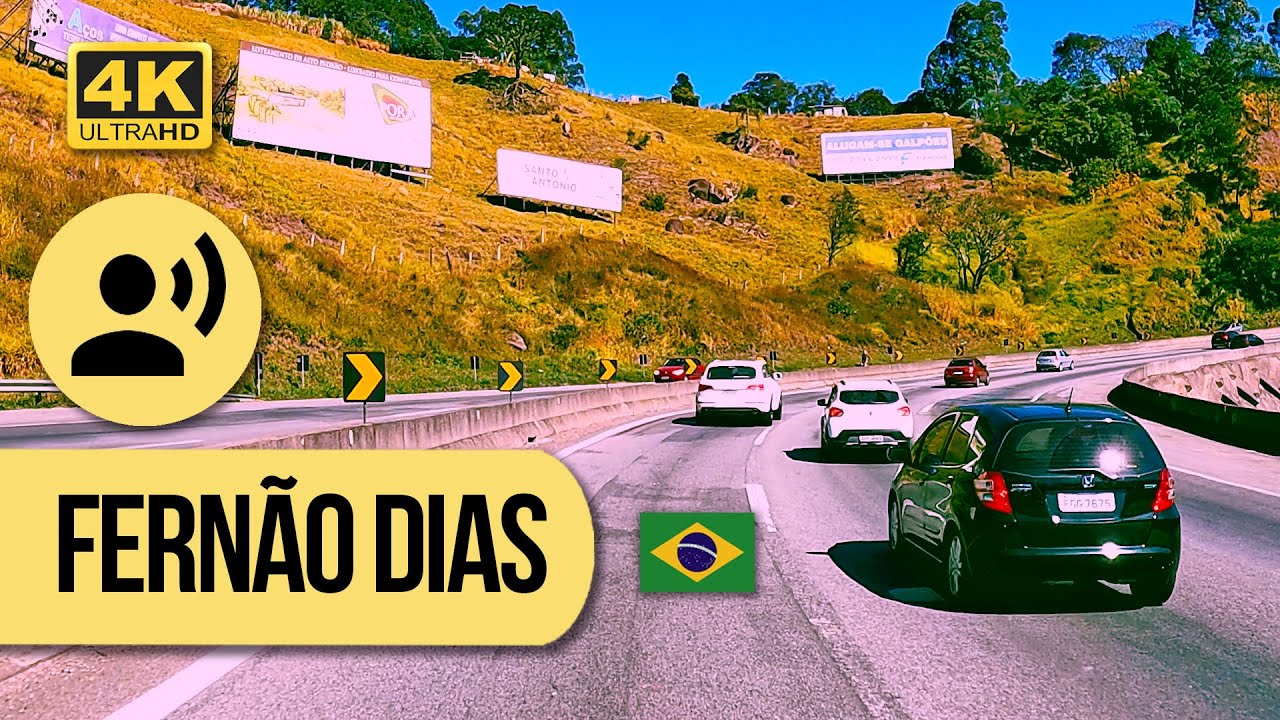 Dirigindo na Fernão Dias, de São Paulo à Atibaia (com narração) ⁴ᵏ⁶⁰ #163