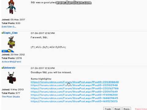 Roblox Forum Merge Part 1 Youtube - goodbye roblox roblox forum