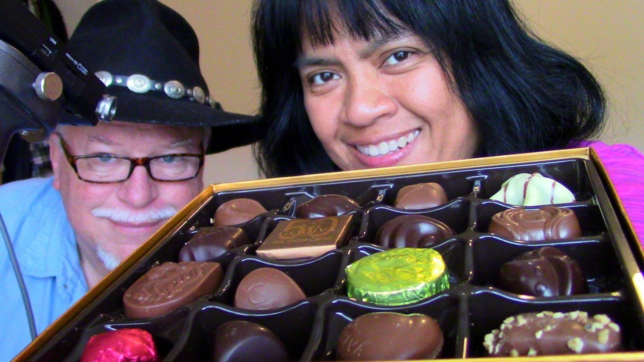 ASMR Eating My Birthday Gift Godiva Chocolates with husband ScorpioAnnYT