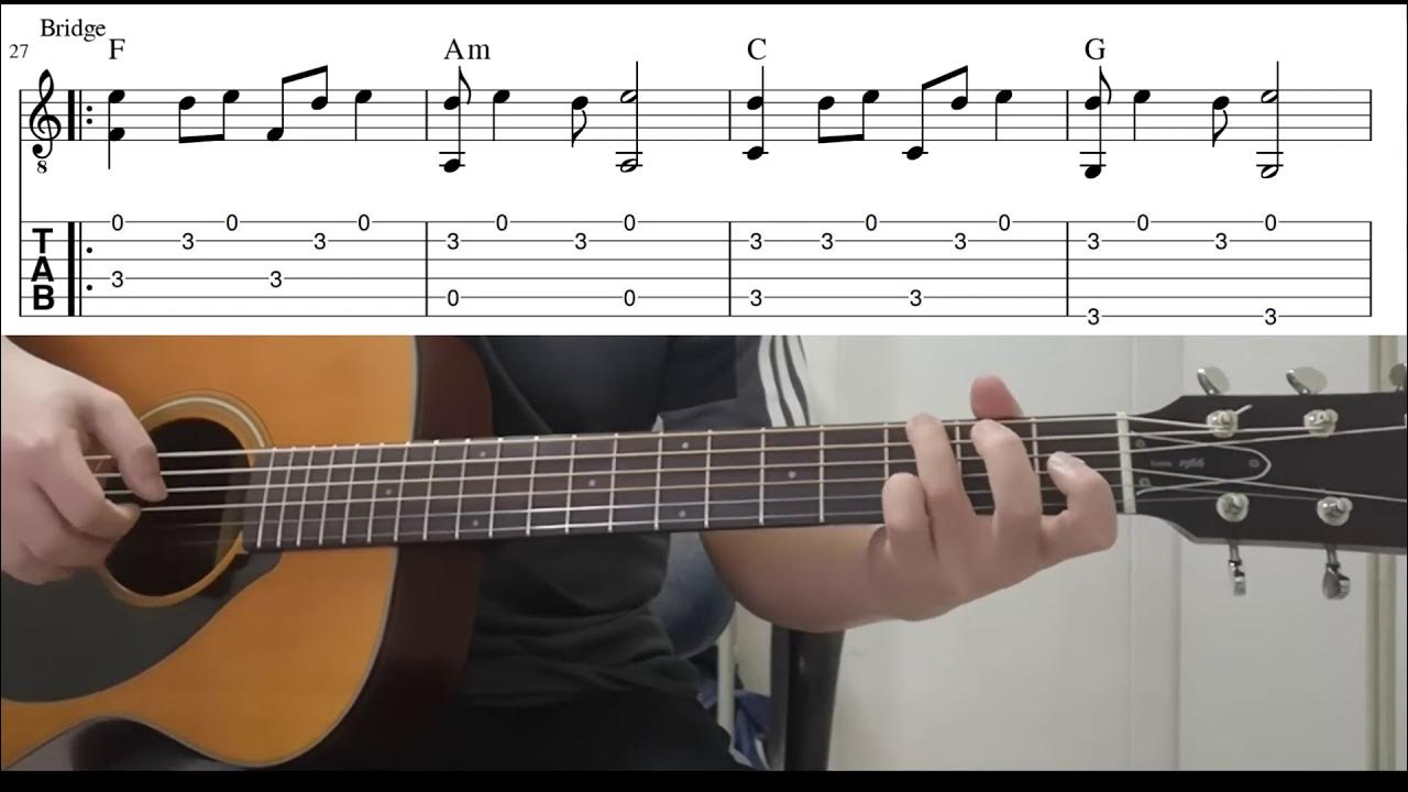 Mercy (Shawn Mendes) - Easy Fingerstyle Guitar Playthough Lesson With ...