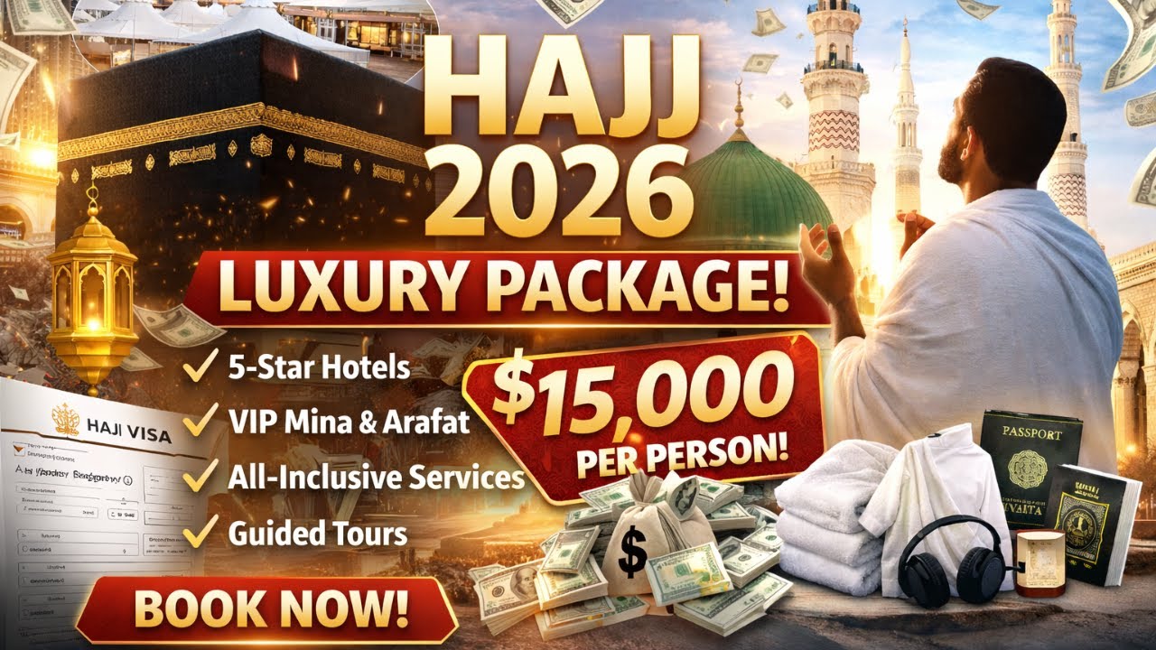 HAJJ 2026 COST 😱 | Hajj 2026 updates Luxury Hajj Package Price, Money & Full Process Explained
