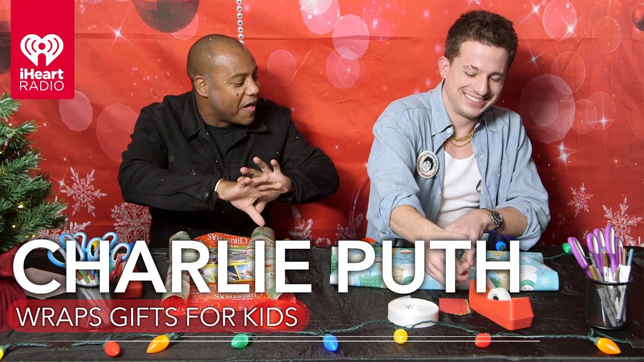 Charlie Puth Wraps Gifts For Kids!