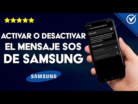 ¿Cómo activar o desactivar el mensaje SOS de SAMSUNG? - SMS de emergencia