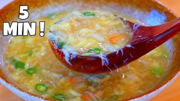 How to Make Crab Egg Drop Soup in 5 Minutes!
