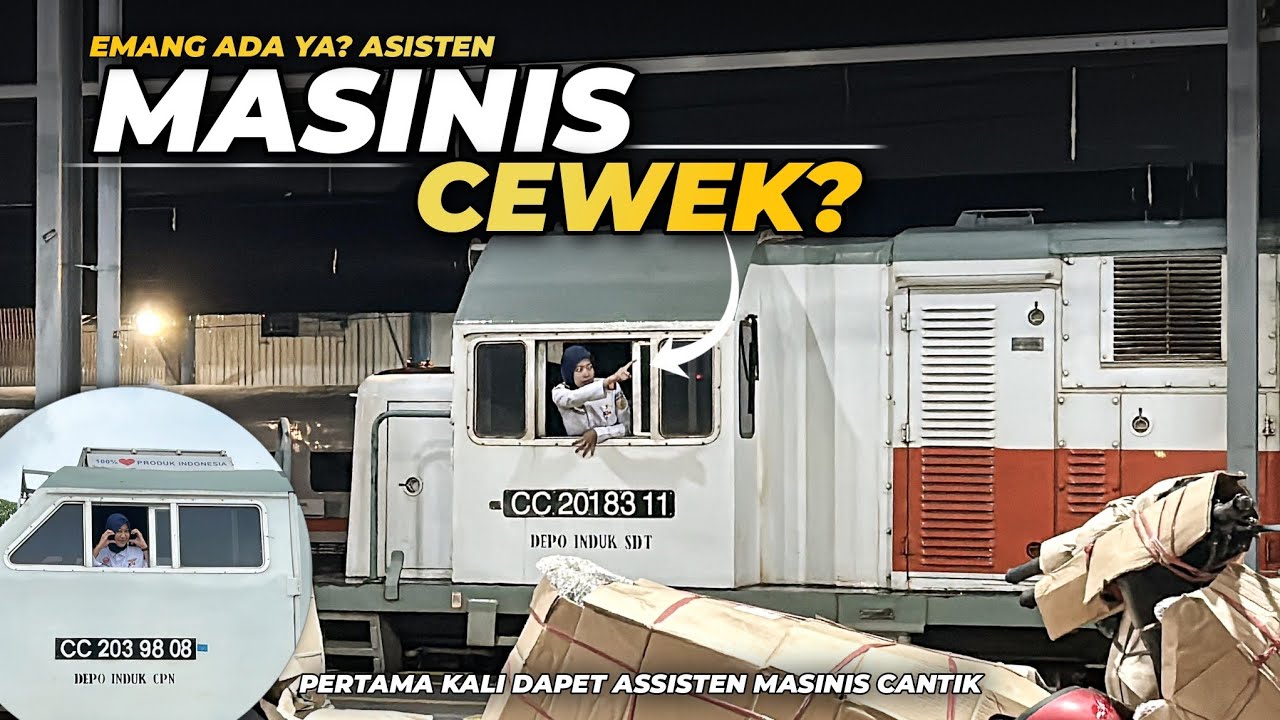 LOH KOK MASINISNYA CANTIK? MOMEN HUNTING KERETA API DENGAN ASISTEN MASINIS PEREMPUAN DI JOGJA