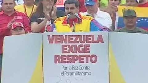 Discurso completo de Nicolás Maduro tras marcha contra el paramilitarismo, 28 agosto 2015