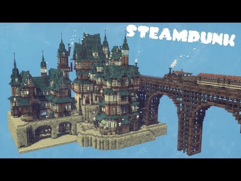 Minecraft スチームパンクな街を作ってみたよ Miniaturia 1 7 10 Youtube