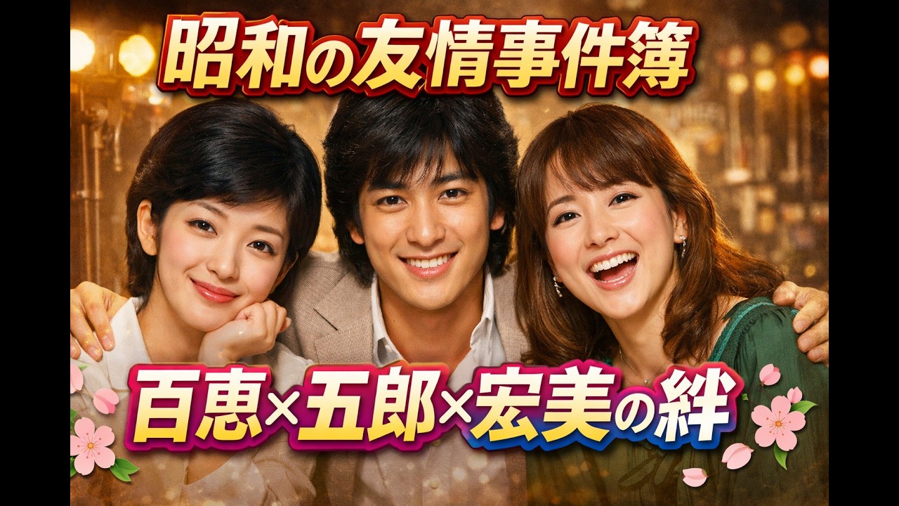百恵と五郎と宏美の知られざる絆と友情と知られたく無い弱点の秘話に爆笑エピソード