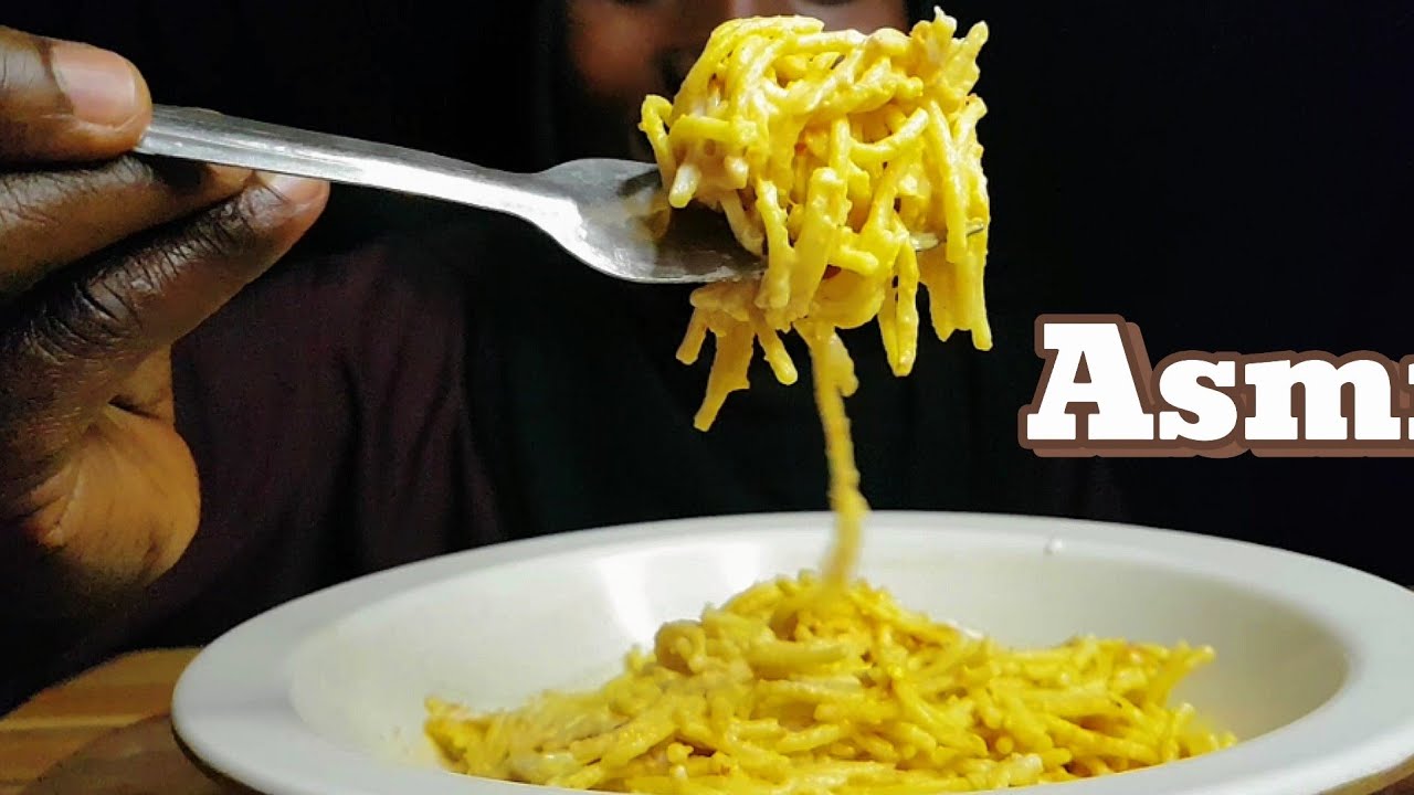 ASMR CREAMY PASTA MUKBANG