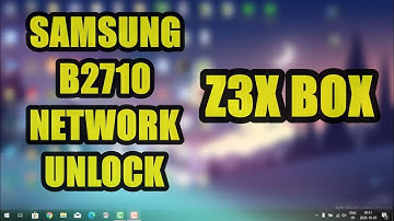 SAMSUNG B2710 network unlock z3x box