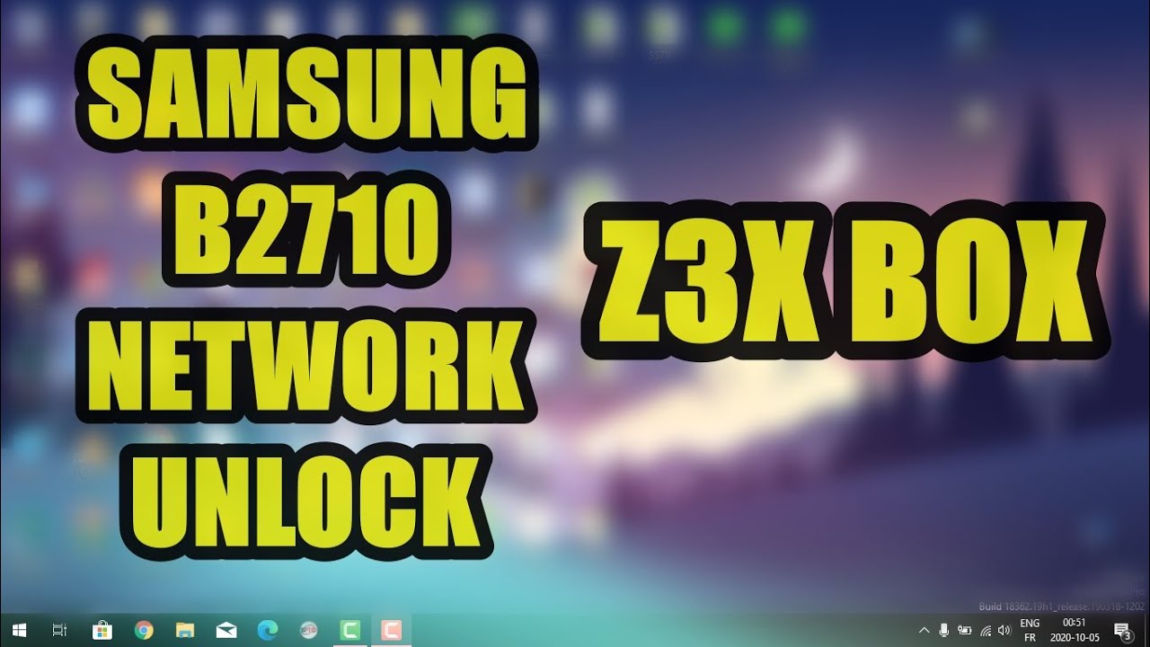 SAMSUNG B2710 network unlock z3x box