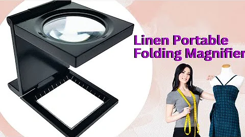 28mm Metal Frame Foldable 6x Large Linen Tester Loupe Magnifier