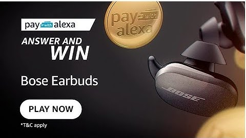 Amazon Pay With alexa Quiz Answers Today I Amazon Quiz Answers Today I Amazon Quiz Today