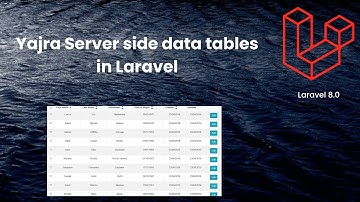 Yajra Server-side data tables in Laravel