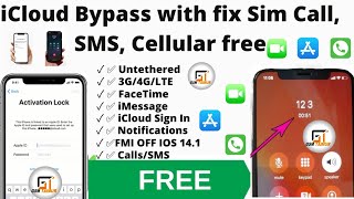 Free Untethered iCloud Bypass with fix Sim Call, SMS, Cellular Sim Fix! EFT pro All iOS Support 2021