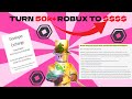 How to DevEx on Roblox Convert 'ROBUX' to 'Dollars' (Real life currency) 2022 image