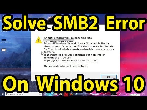 How to Solve System Requires SMB2 Error on Windows 10