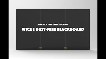 Product Demo of Wicue Dust-Free Blackboard, High Brightness, Smooth Writing and Erasing