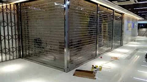 shop front transparent roller shutter