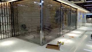 shop front transparent roller shutter