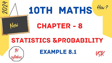 10thMaths @mathswithvsk6794 Chapter 8 Statistics  & Probability Example 8.1 #10thmaths #tnsyllabus