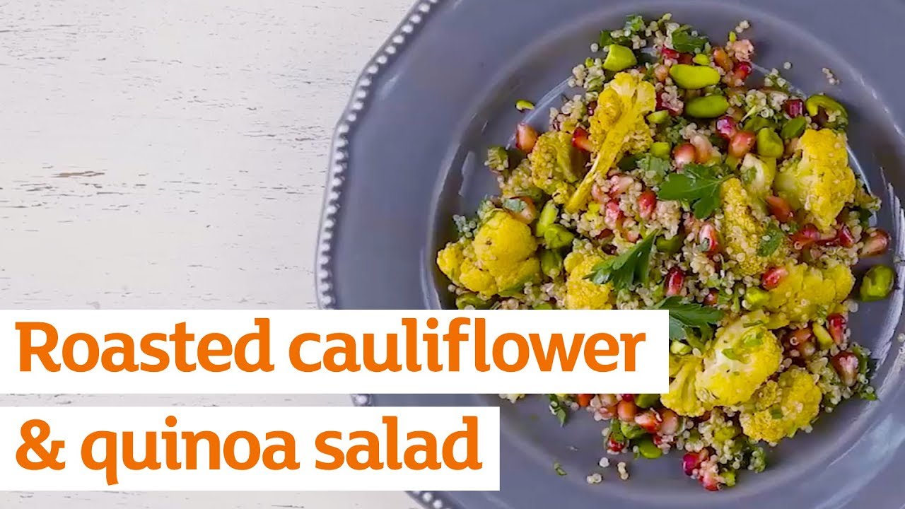 Colourful roasted cauliflower and quinoa salad Recipe Sainsbury's
