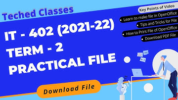 DOWNLOAD TERM-2 PRACTICAL FILE | IT-402 | CLASS X | HOW TO MAKE PRACTICAL FILE | PROBLEM | SOLUTION
