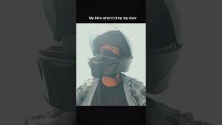 my bike when I drop the visor down #viral #shorts #trending #bike