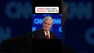 Newt Gingrich Fires Back at CNN Over Ex-Wife Question 🔥 #newtgingrich  #cnn