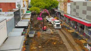 Bridge Mall redevelopment timelapse video - January 2024