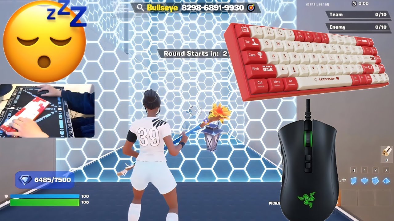 AJAZZ AK680 fortnite 1v1 piece control ASMR relaxing handcam gameplay 