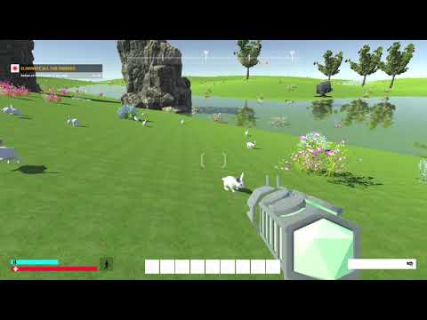 Rabbits in my Unity game.
