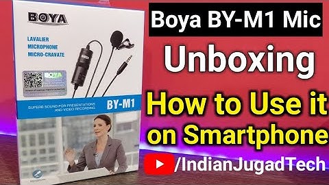 BOYA BY-M1 Mic Unboxing & How to use external mic on smartphone for video recording