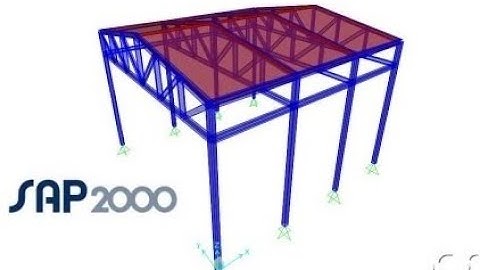 Angulo de giro y Deflexion de un Portico Isostatico (SAP2000)
